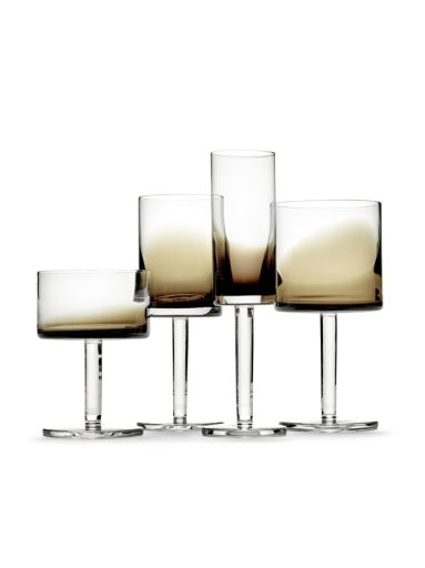 Serax - Kelly Wearstler - RODEWIJNGLAS AMBER ZUMA - Set van 4