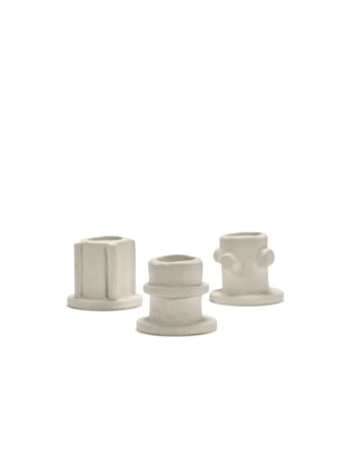 Serax - Marie Michielssen - KANDELAAR 01 ASS/3 BEIGE MOLLY - Set van 3