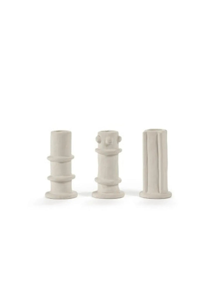 Serax - Marie Michielssen - Kaarsenhouder 03 Ass/3 Beige Molly - Set van 3