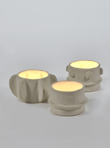 Serax - Marie Michielssen - THEELICHT ASS/3 BEIGE MOLLY - Set van 3