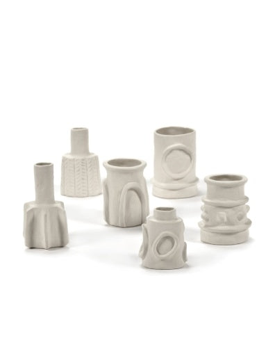 Serax - Marie Michielssen - VAAS ASS/6 BEIGE MOLLY - Set van 6