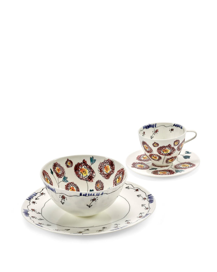 Serax - Marni - Ontbijtset 8 Stuks Anemoon Milk