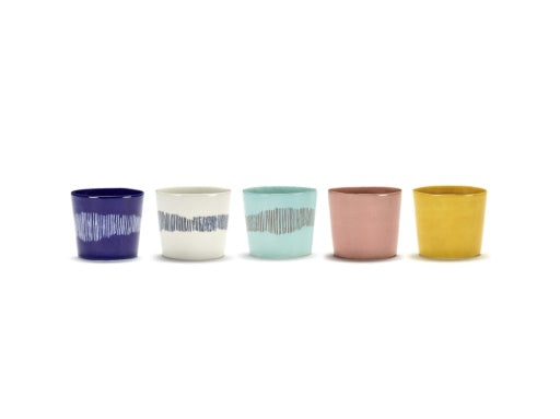 Serax - Ottolenghi - ESPRESSOKOPJE DONKERBLAUW WIT FEAST - Set van 4