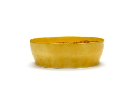 Serax - Ottolenghi - SALADEKOM GEEL STRIPES ROOD FEAST