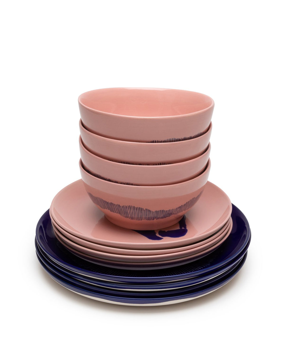 Serax - Ottolenghi - Serviesset 12 Stuks Roze/Blauw Feast