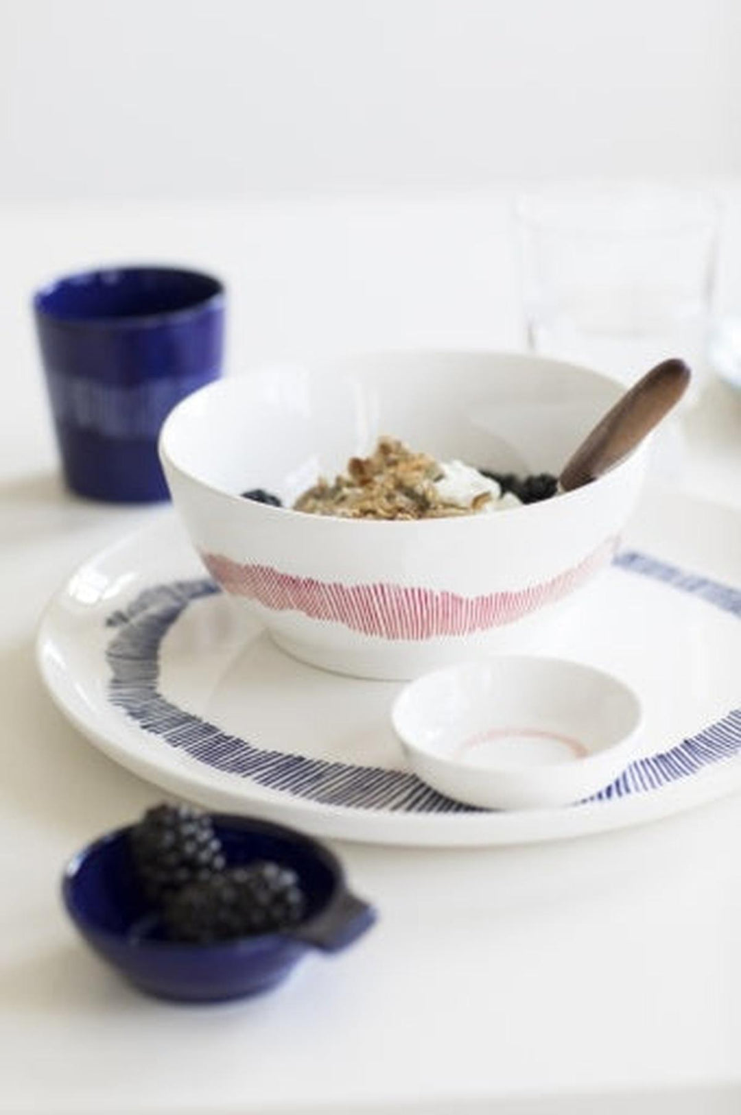 Serax - Ottolenghi - Serviesset 12 Stuks Wit Strepen Feast