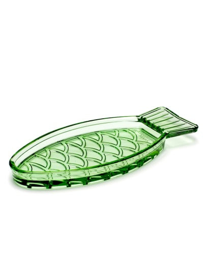 Serax - Paola Navone - SERVEERSCHOTEL N°1 GROEN FISH &amp; FISH - Set van 2