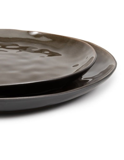 Serax - Pascale Naessens - BORD L GRIJS PURE - Set van 2