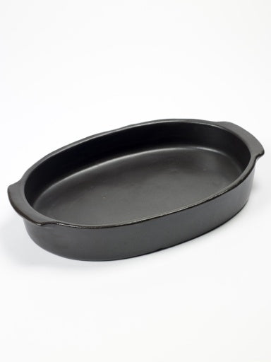 Serax - Pascale Naessens - OVENSCHOTEL OVAAL L ZWART PURE
