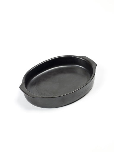 Serax - Pascale Naessens - OVENSCHOTEL OVAAL S ZWART PURE
