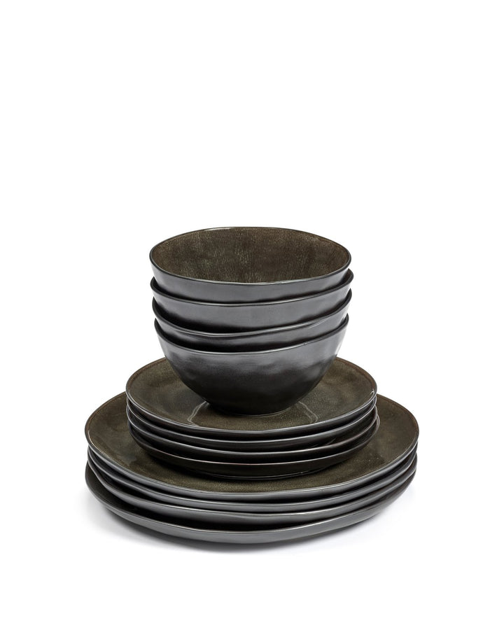 Serax - Pascale Naessens - Serviesset 12 Stuks Grijs Pure