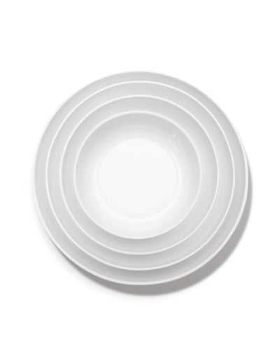 Serax - Piet Boon - DIEP BORD XL WIT BASE - Set van 4