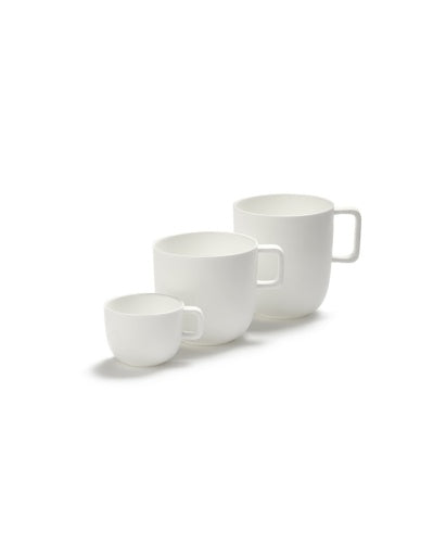 Serax - Piet Boon - KOFFIEKOP WIT BASE - Set van 4