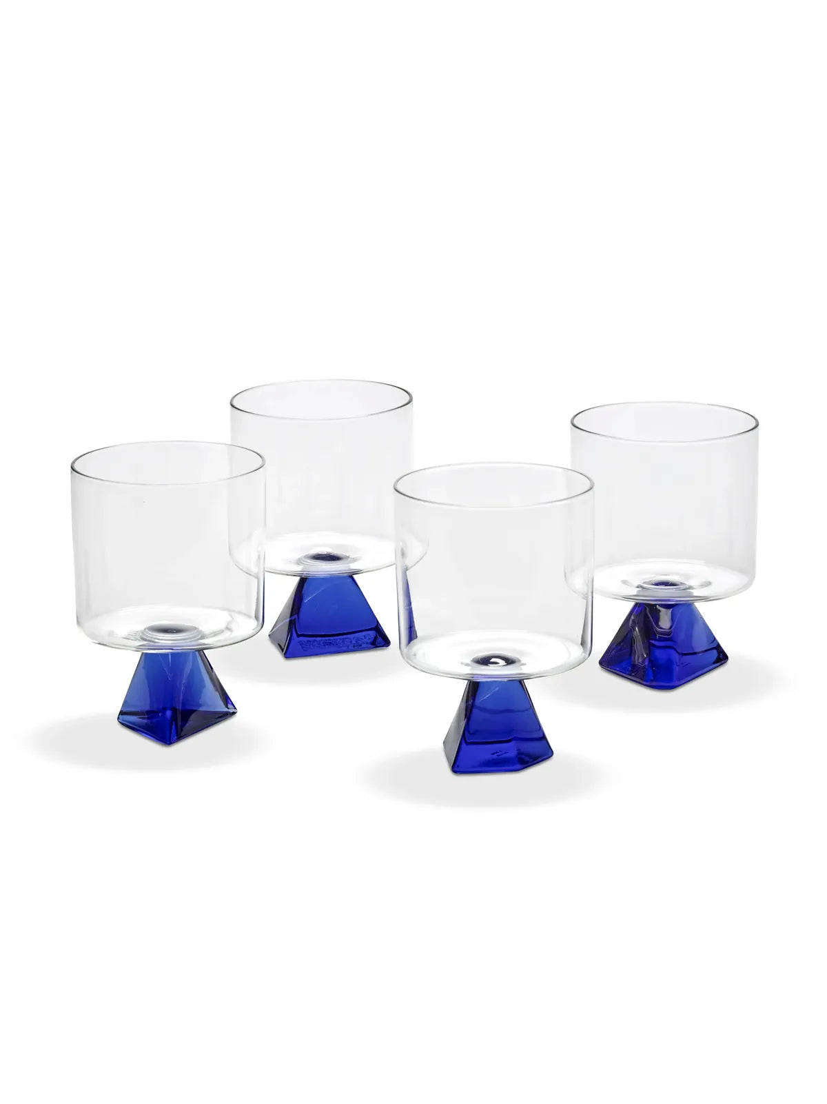 Serax - Plan C - Glas Blauw Silos - Set van 4