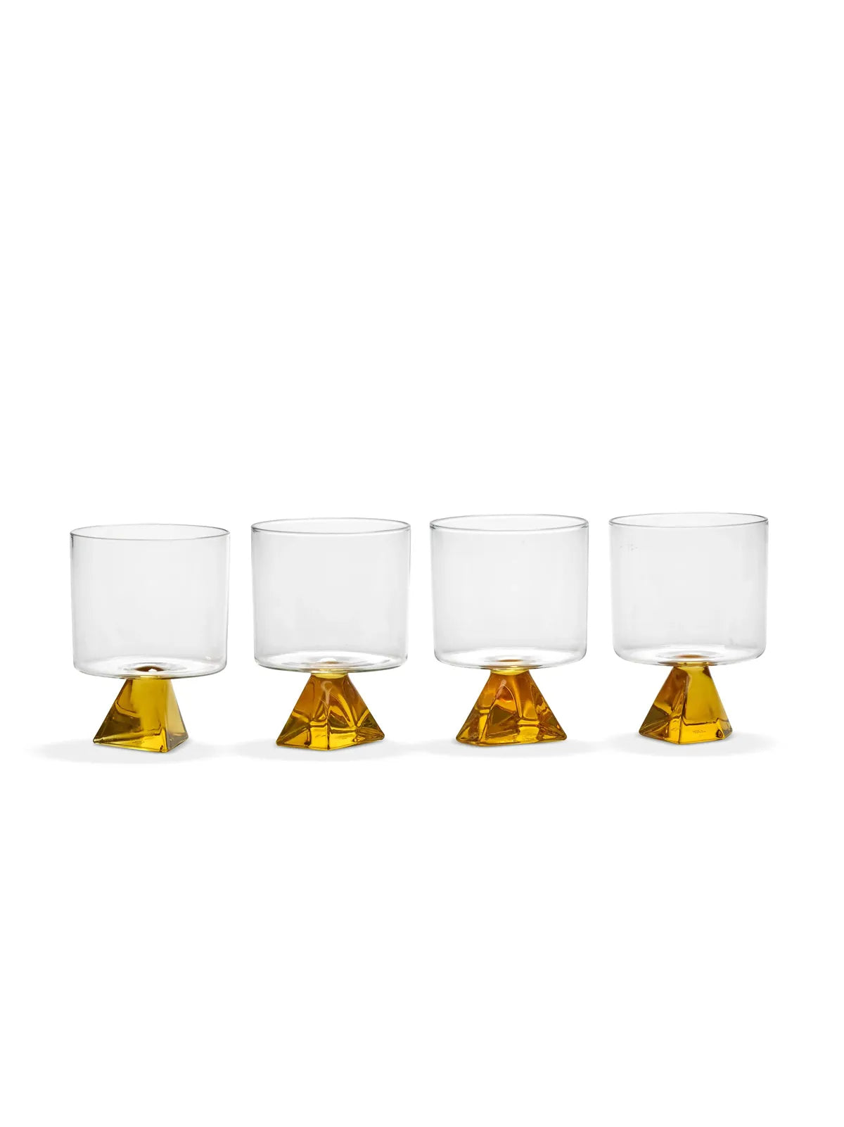 Serax - Plan C - Glas Oker Silos - Set van 4