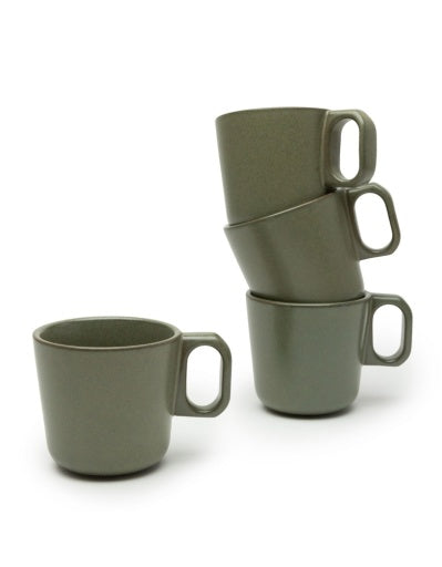 Serax - Sergio Herman - BEKER CAMO GREEN SUFACE - Set van 4
