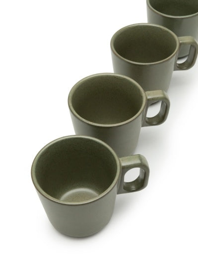 Serax - Sergio Herman - BEKER CAMO GREEN SUFACE - Set van 4