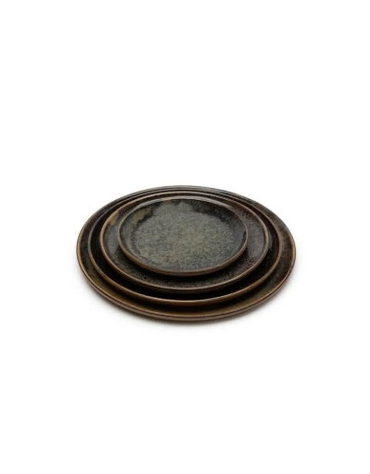 Serax - Sergio Herman - Bord S Camo Groen Surface - Set van 4