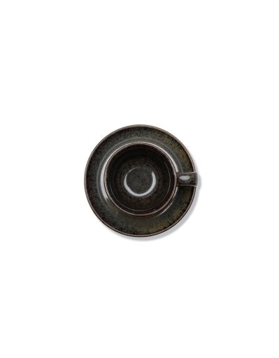 Serax - Sergio Herman - CAPPUCCINOKOP + SCHOTEL CAMO GREEN - Set van 4