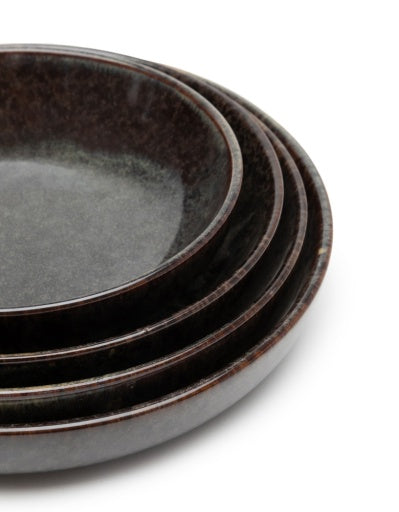 Serax - Sergio Herman - DIEP BORD M INDI GREY SURFACE - Set van 4