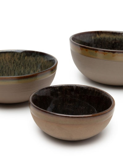 Serax - Sergio Herman - KOM S INDI GREY SURFACE - Set van 4