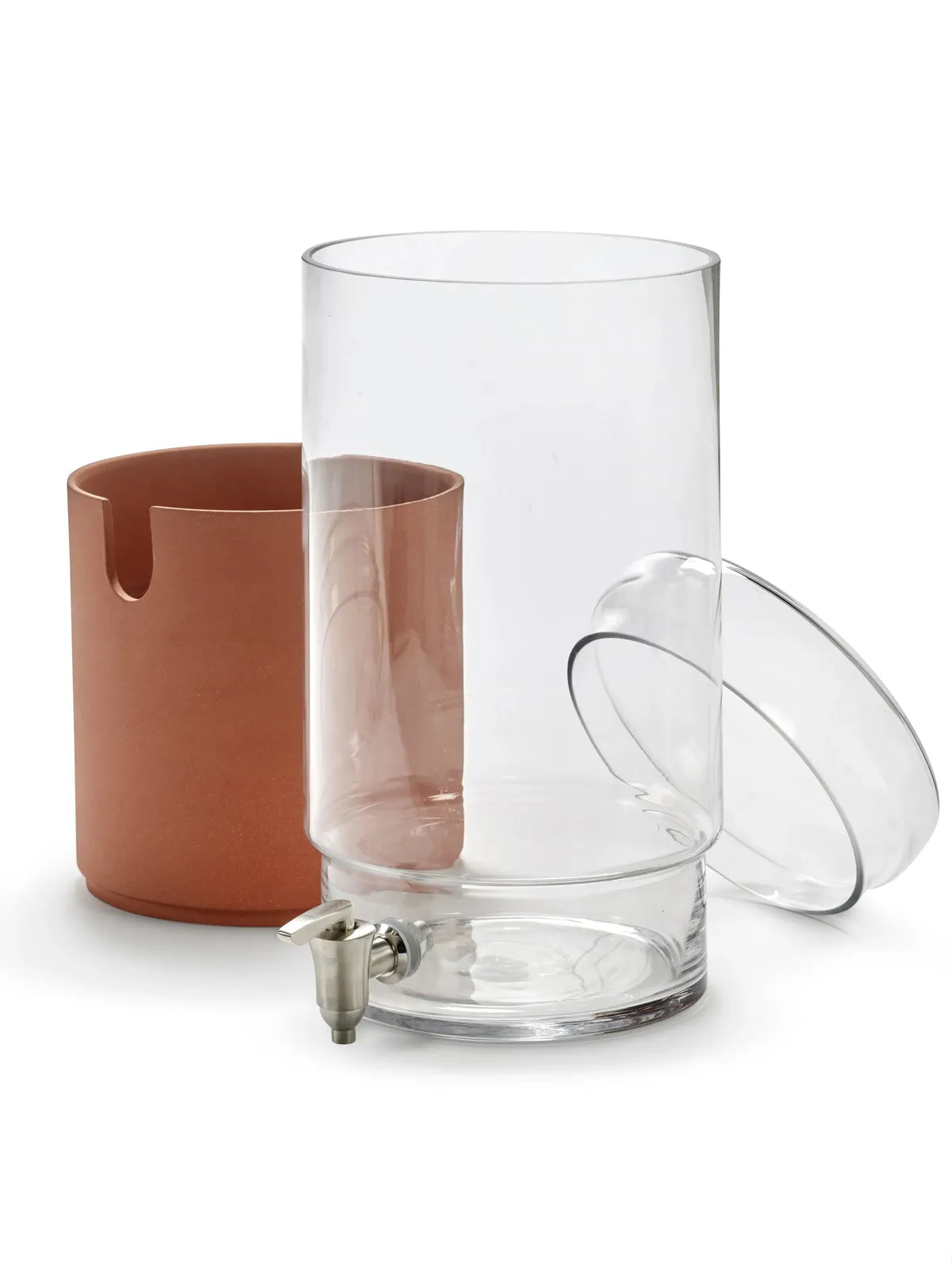 Serax - Studio Simple - Voorraadpot Terracotta Met Kraan L