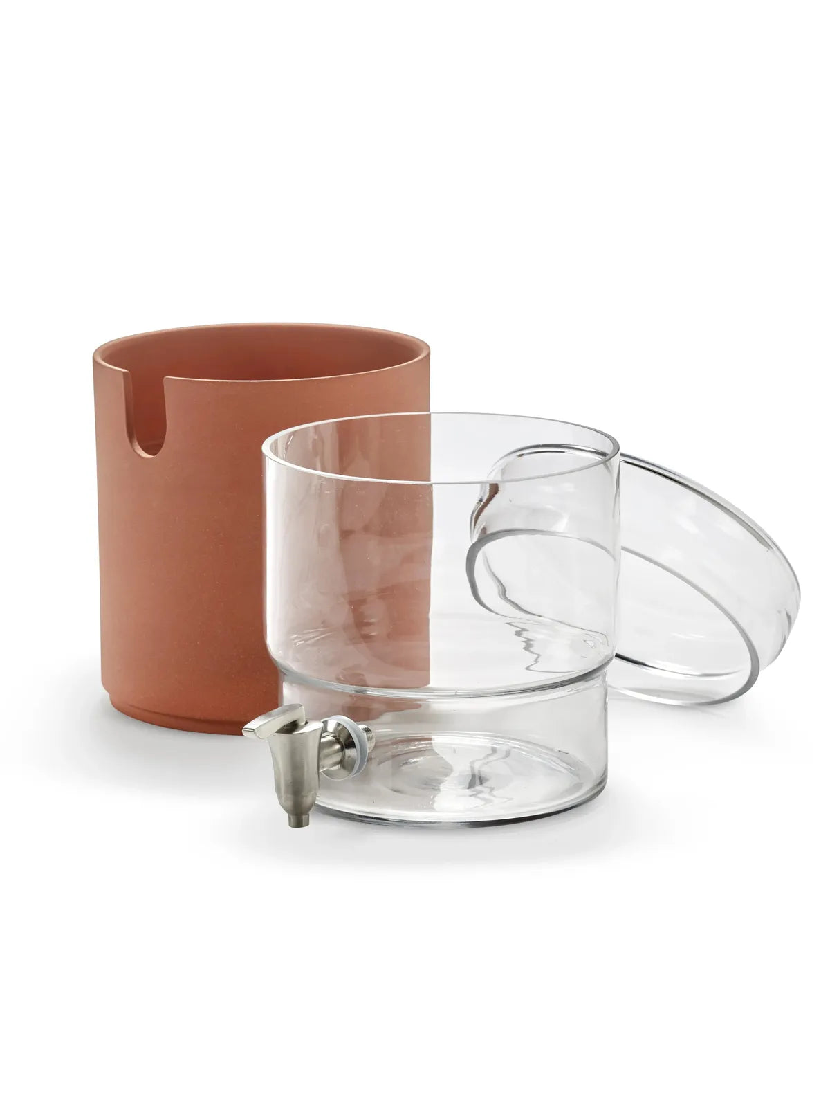 Serax - Studio Simple - Voorraadpot Terracotta Met Kraan S