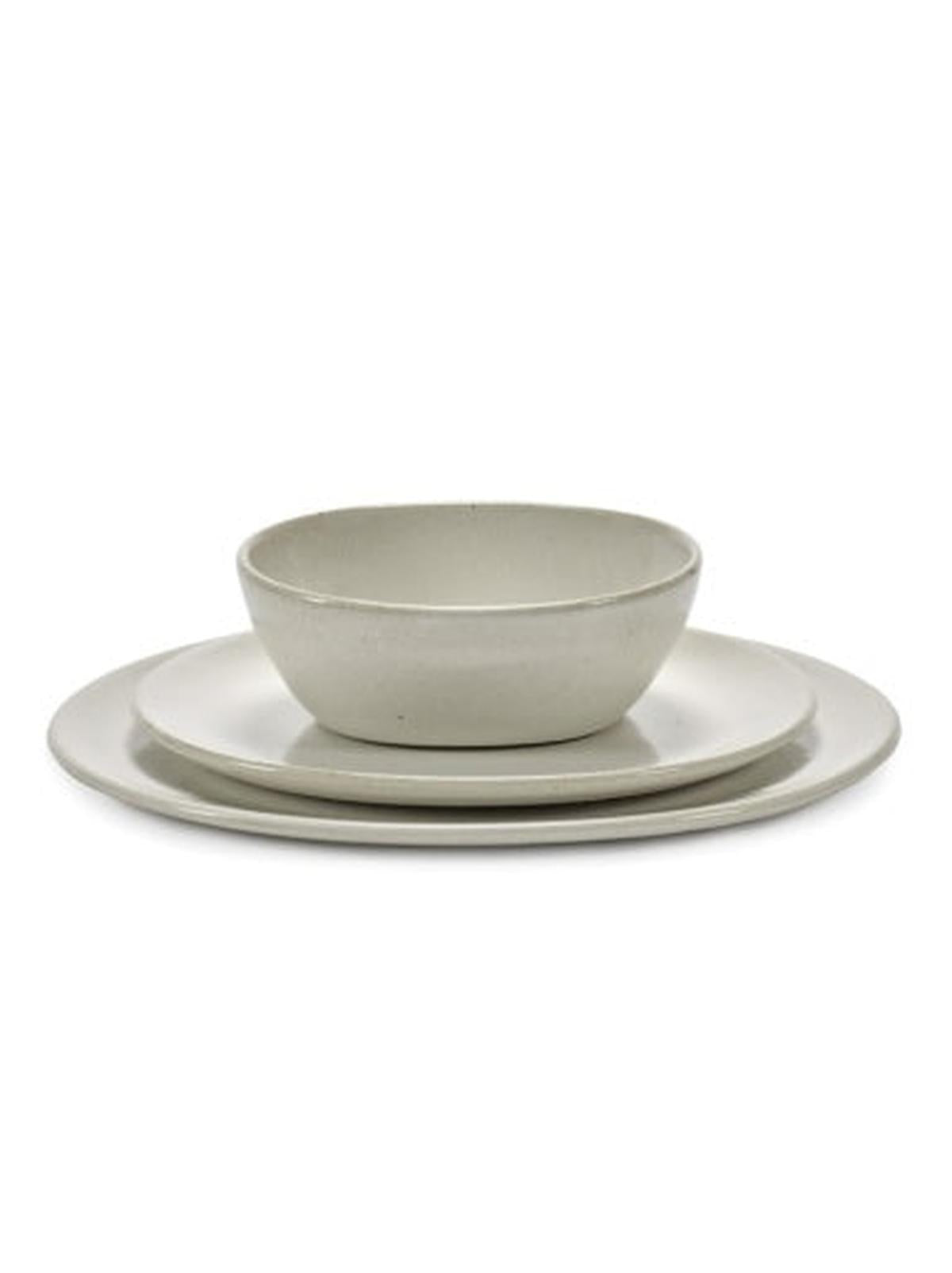 Serax - Uncharted - Dinersets Dinnerset 12 Stuks Gebroken Wit Out of Lines
