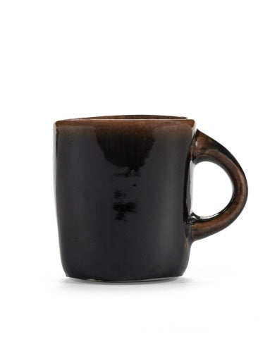 Serax - Uncharted - KOFFIEKOP ZWARTBRUIN OUT OF LINES - Set van 2