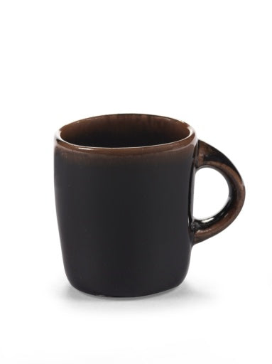 Serax - Uncharted - KOFFIEKOP ZWARTBRUIN OUT OF LINES - Set van 2