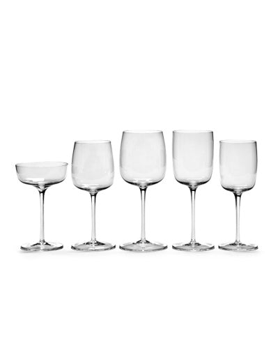 Serax - Vincent Van Duysen - RODEWIJNGLAS PASSE-PARTOUT - Set van 4