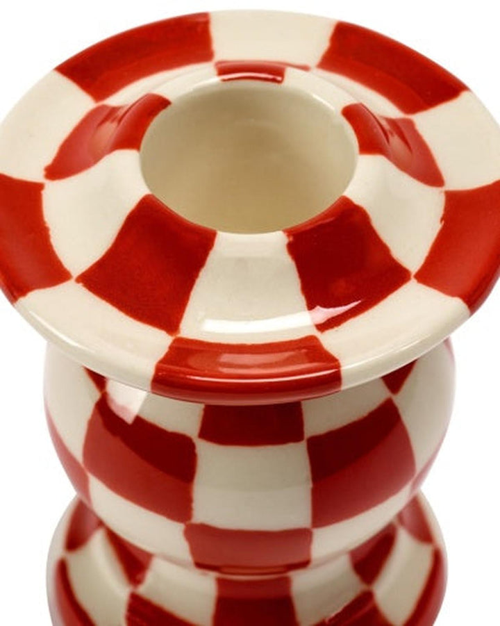 Serax - Wouters &amp; Hendrix - Kaarsenhouder N°2 Rood Wit - Set van 4