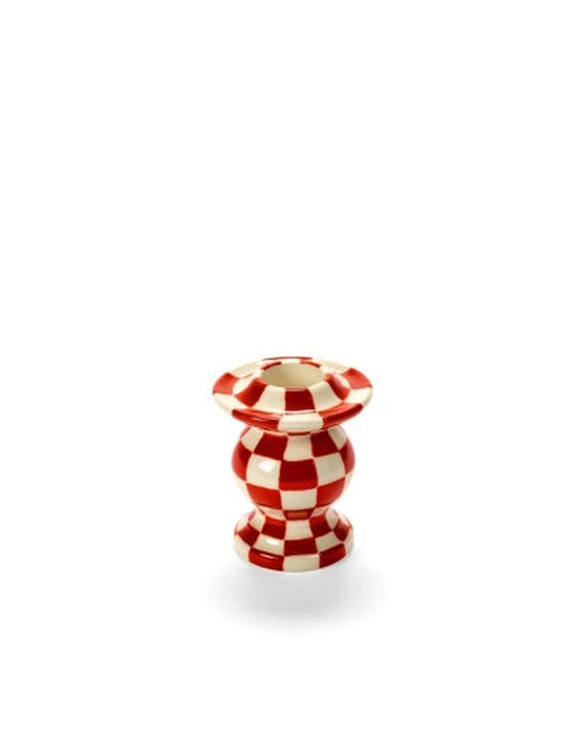Serax - Wouters & Hendrix - Kaarsenhouder N°2 Rood Wit - Set van 4