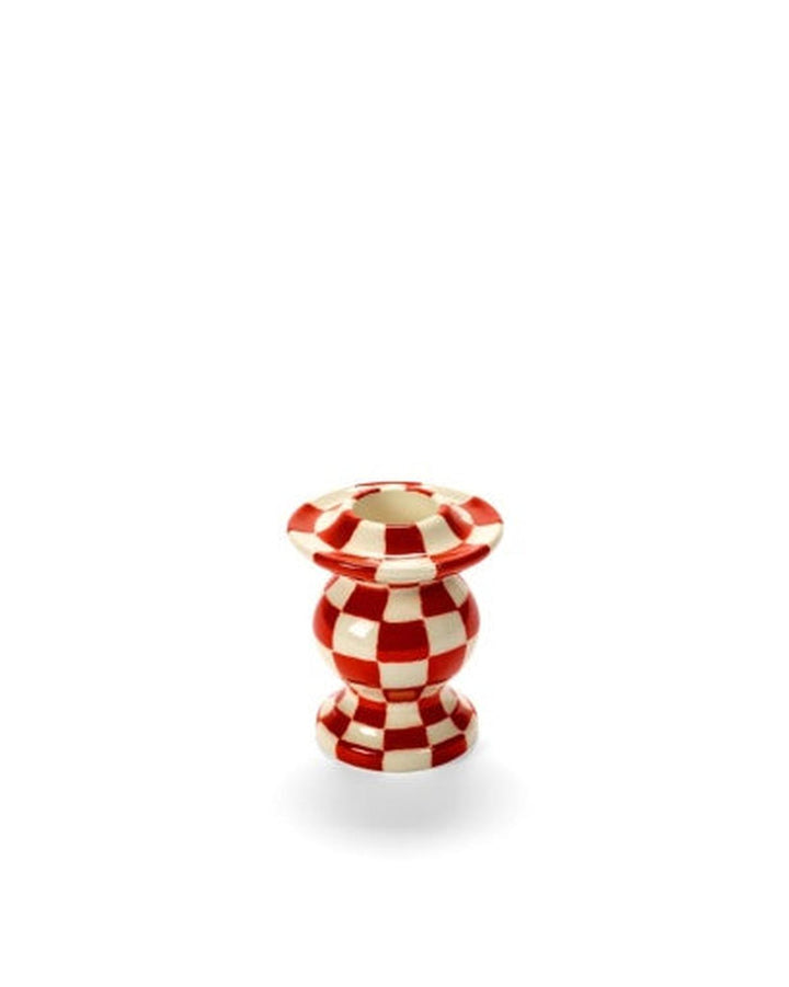 Serax - Wouters &amp; Hendrix - Kaarsenhouder N°2 Rood Wit - Set van 4