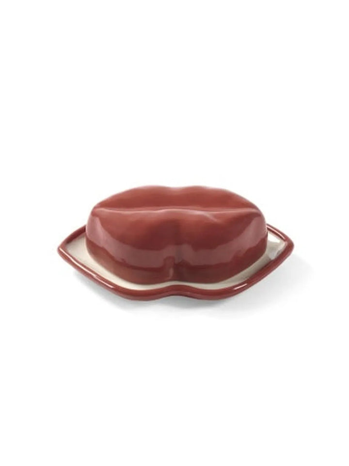 Serax - Wouters &amp; Hendrix - Schaal met Deksel Rood Wit Lips
