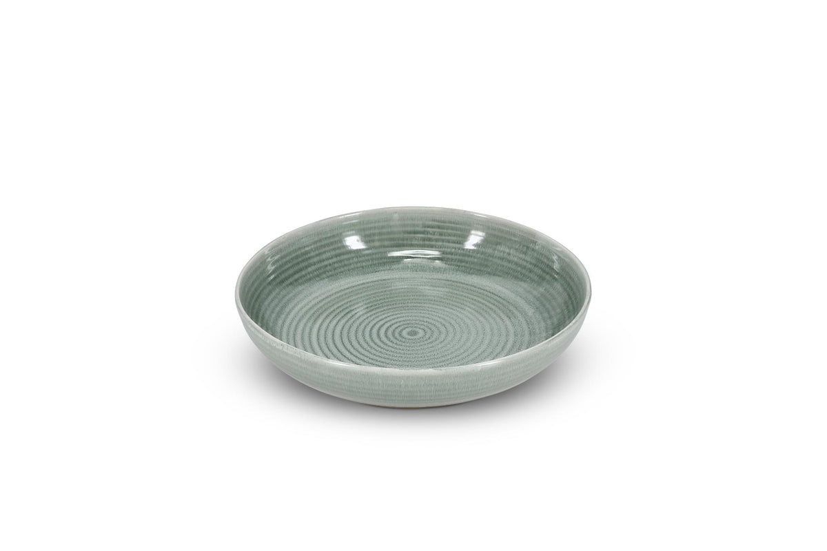 Serveerschaal 28xH6cm groen Cameo