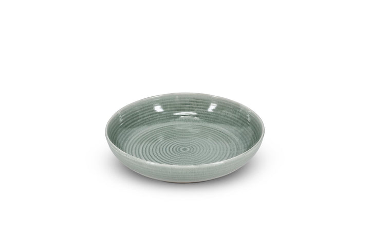 Serveerschaal 28xH6cm groen Cameo