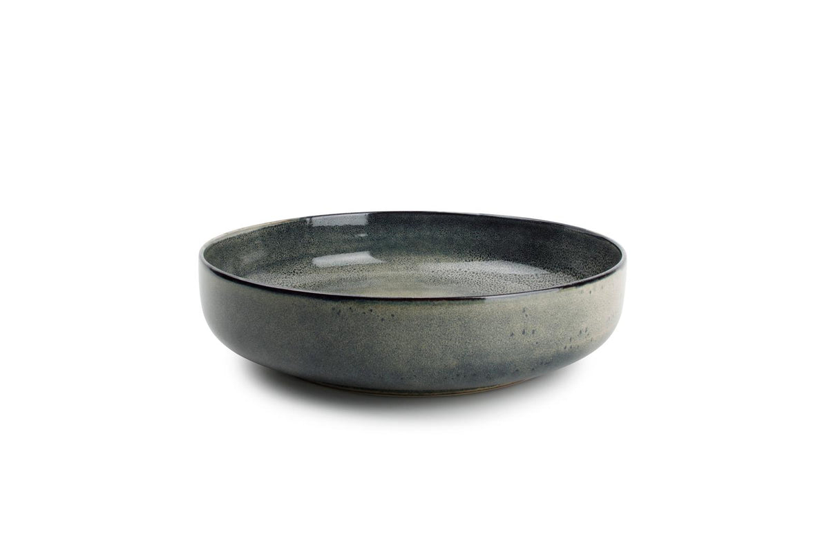 Serveerschaal 28xH7cm groen/blauw Meridian