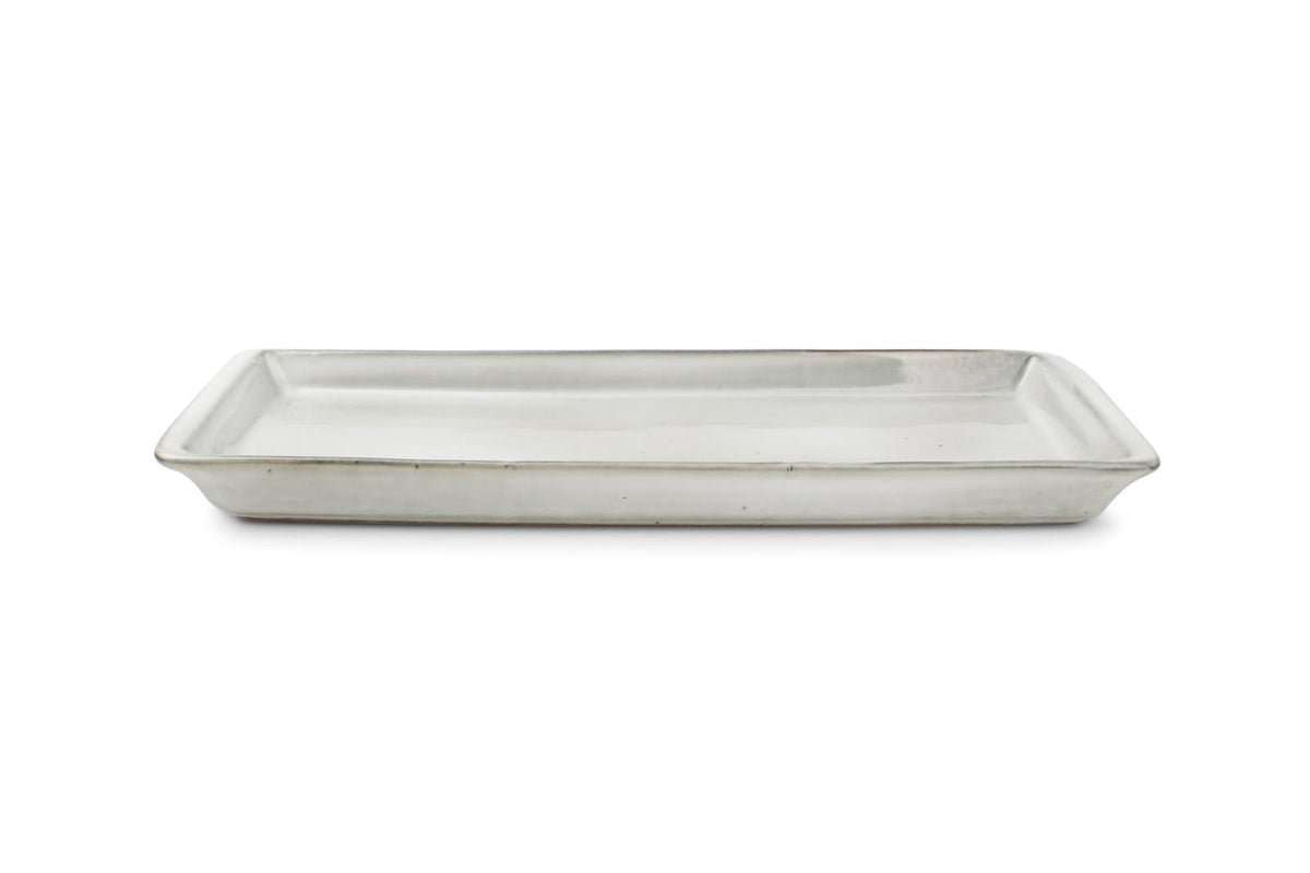 Serveerschaal 30,5x10,5cm groen Artisan - Set van 2