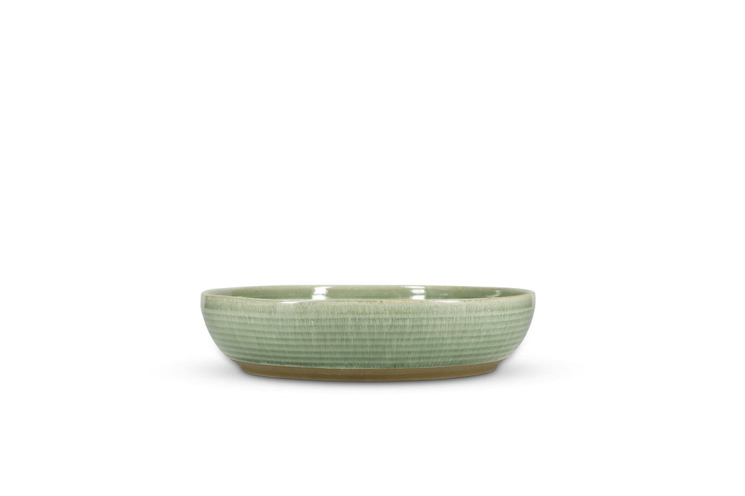 Serveerschaal 32xH7,5cm groen Cameo