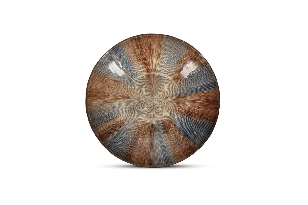 Sierschaal 33xH6cm glas autumn Cosmo