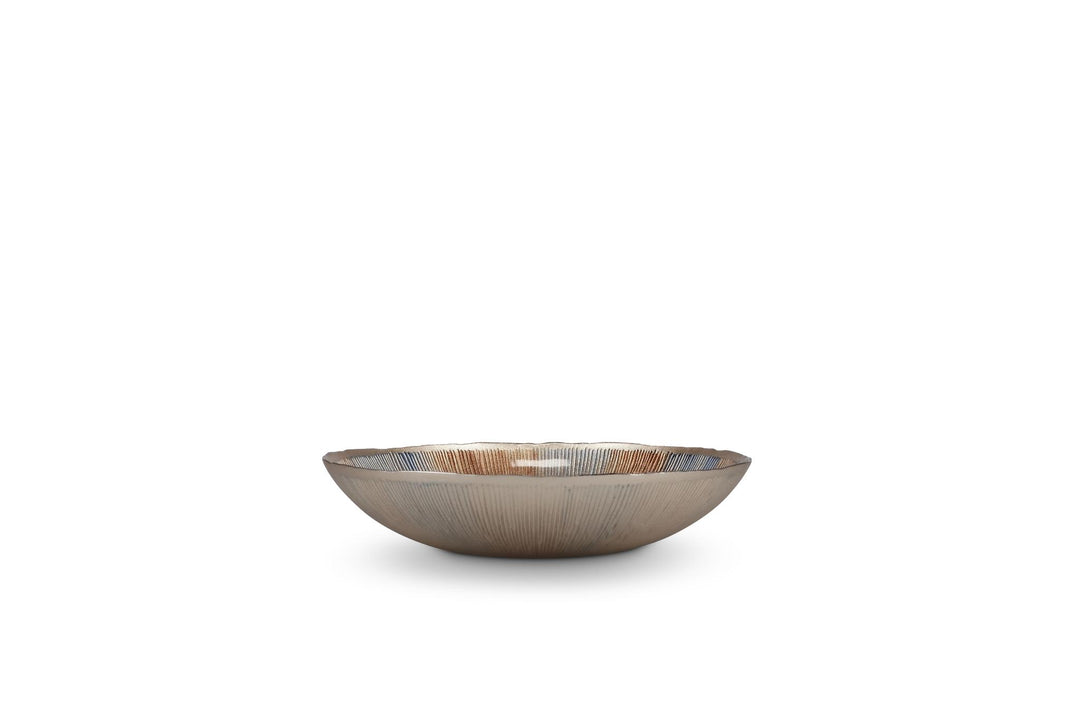 Sierschaal 33xH6cm glas autumn Cosmo