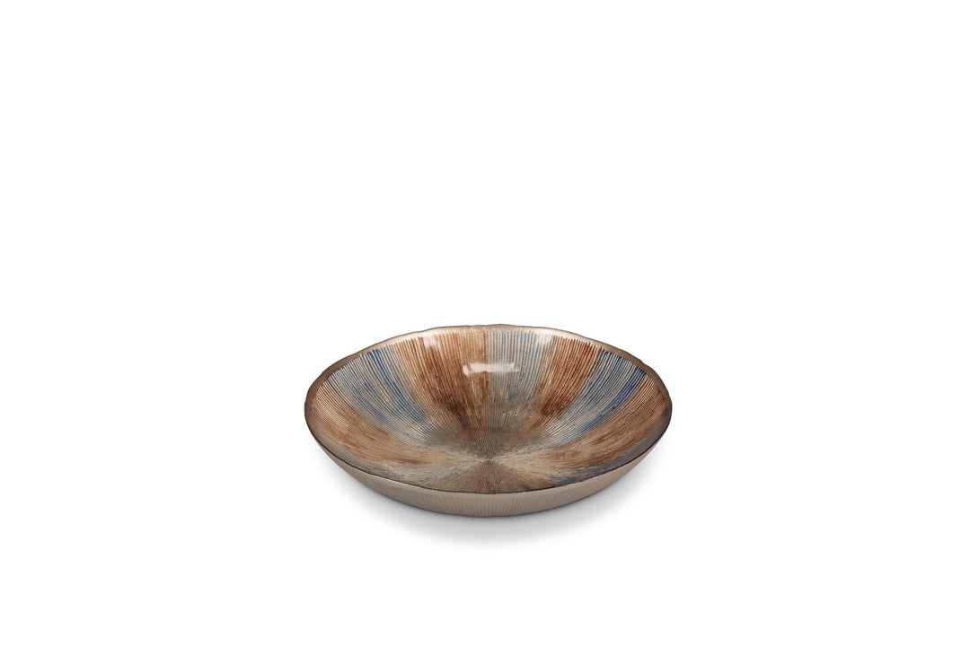 Sierschaal 33xH6cm glas autumn Cosmo