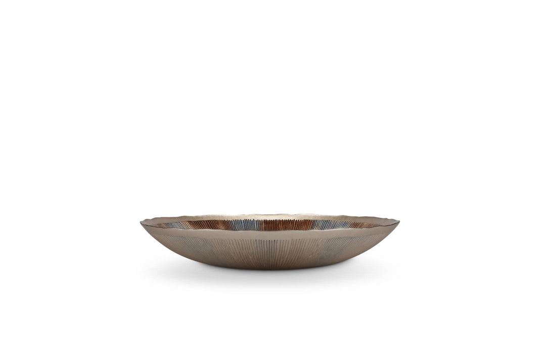 Sierschaal 40xH6,5cm glas autumn Cosmo