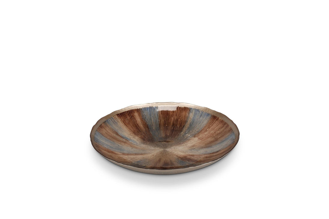 Sierschaal 40xH6,5cm glas autumn Cosmo