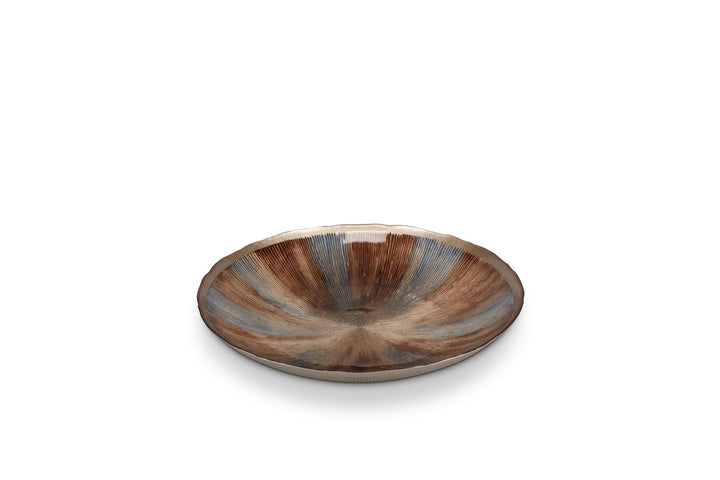 Sierschaal 40xH6,5cm glas autumn Cosmo