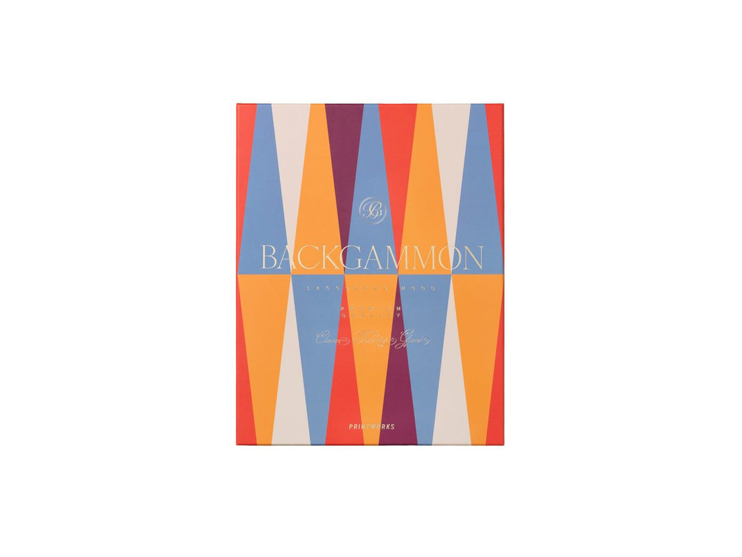 Spel - Backgammon Lacquered - Rood