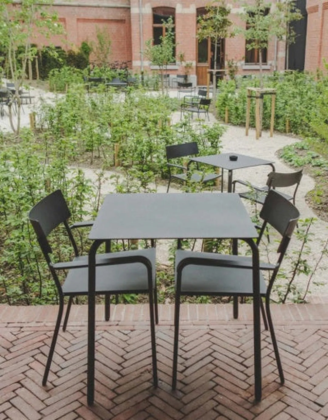 Stoel met Armleuningen Zwart August