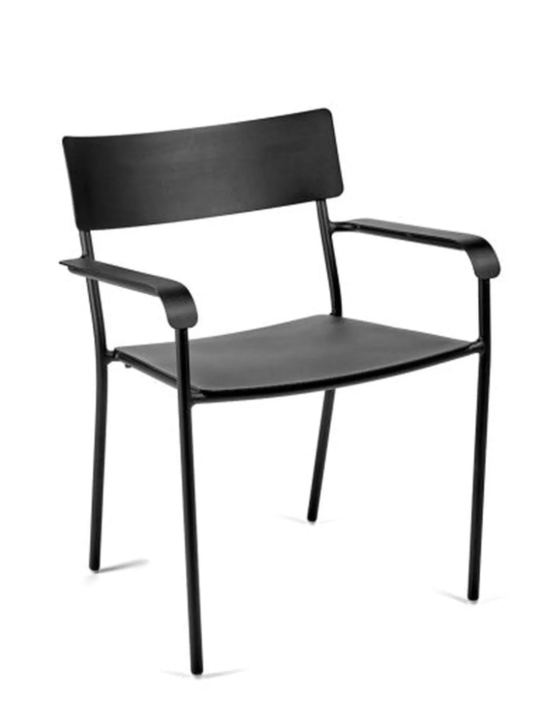 Stoel met Armleuningen Zwart August