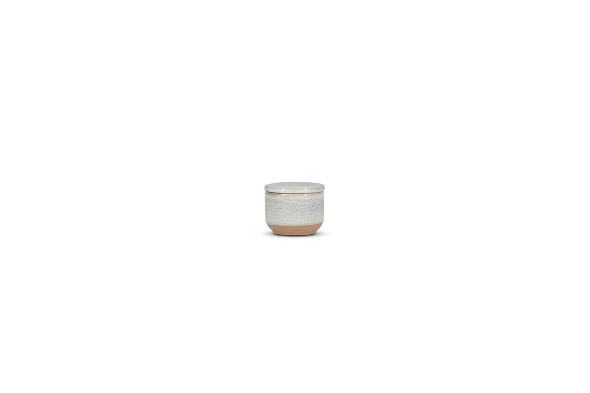 Suikerpot 7xH6cm met deksel beige Cameo